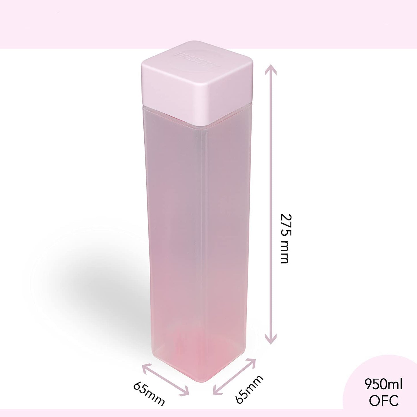 Kitchen4U - Premium Silicone Cleaning Brush 31 CM with Food-Grade Frosty Fridge Water Bottle (1 Litre, Assorted Colors)
